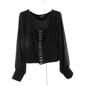 Black Sheer blouse